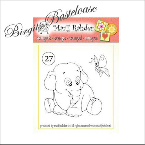 Marij Rahder Clear Stamps Elefant MR27