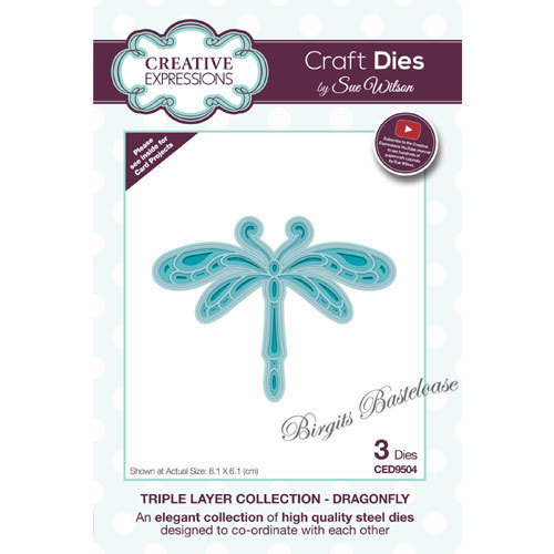 Creative Expressions Die Triple Layer Dragonfly CED9504