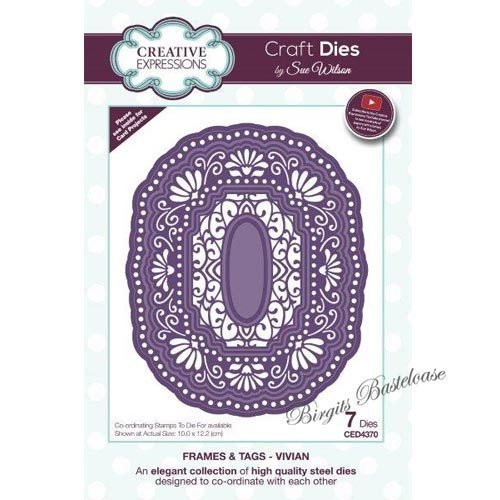 Creative Expressions Frames & Tags Vivian Craft Die CED4370