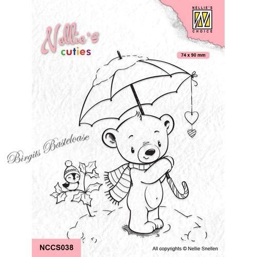 Nellie's Clear Stamp Christmas Umbrella NCCS038