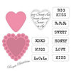 Collectables Stanzschablone Herz + Clear Stamp COL1307