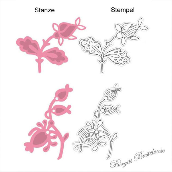 Collectables Stanzschablone Blume clear Stamp COL1305