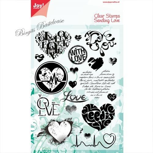 JoyCrafts Clear Stamps Stempel Herzen Sending Love 0330