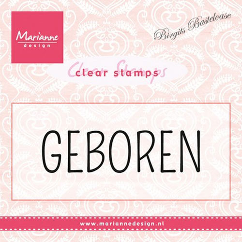 Marianne Design Clear Stamp GEBOREN CS0959