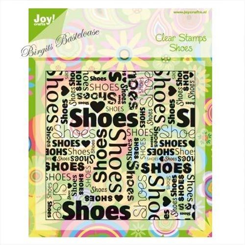 JoyCrafts Clear Stamps Shoes Hintergrundstempel Text 0028