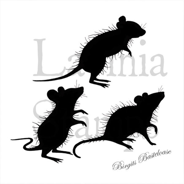 Lavinia Stamps Three Woodland Mice - LAV402