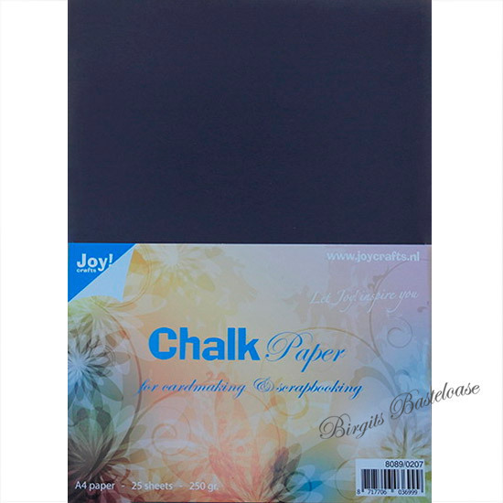 JoyCrafts Chalk Paper A4 Karton schwarz 8089/0207