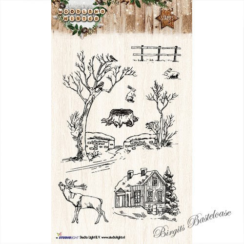 Studiolight Clear Stamps Woodland Winter Nr 192 STAMPWW192