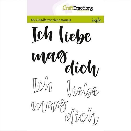 CraftEmotions Clear Stamps Ich liebe dich 130501/1855
