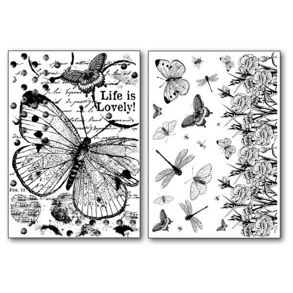 Stamperia Transfer Paper A4 Schmetterlinge Butterflies DFTR064