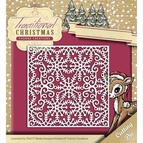 Yvonne Creations Stanzschablone Snowflake Frame YCD10059
