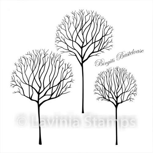 Lavinia Stamps Tree Scene LAV530