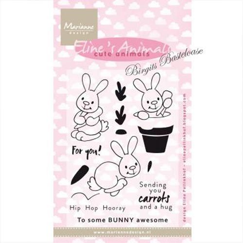Marianne Design Clear Stamps Eline's bunnies EC0178
