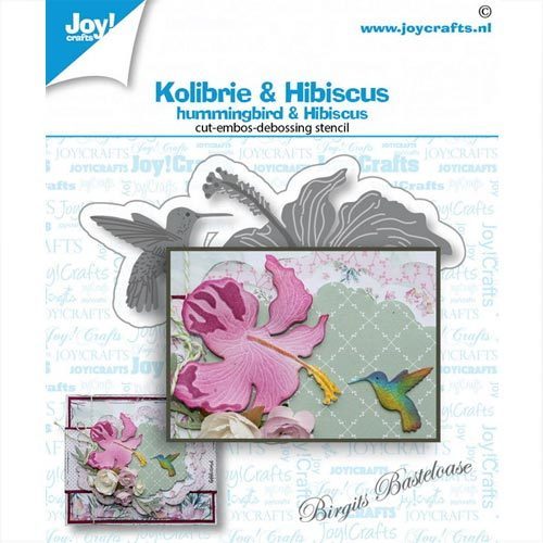 JoyCrafts Stanzschablone Kolibri & Hibiscus
