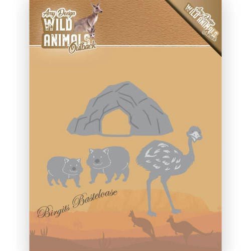 Amy Design Stanzschablone Emu und Wombat ADD10207