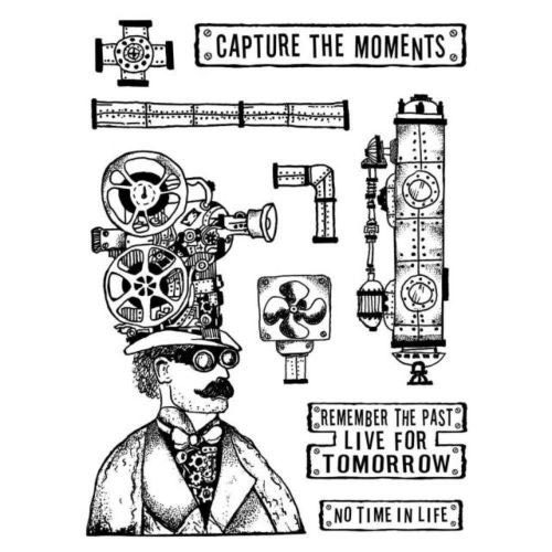 Stamperia Mixed Media Stamp Capture the moment WTKAT05