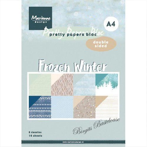Marianne design Paper bloc A4 Frozen Winter PK9172