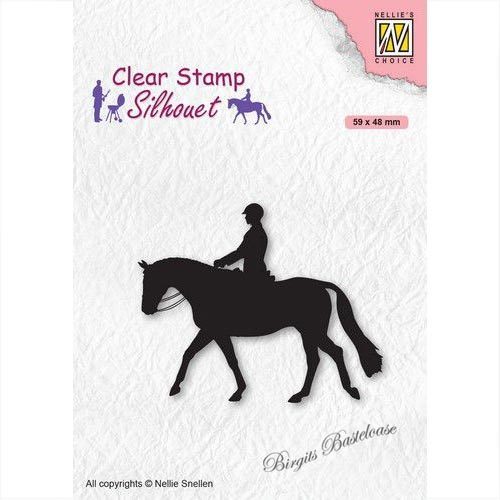 Nellie's Clear Stamp Silhouette Reiter SIL068
