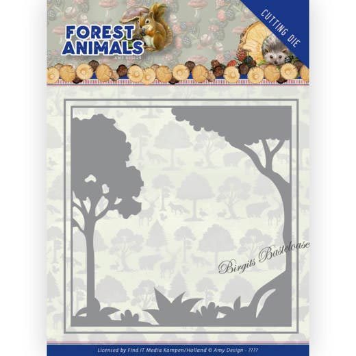 Amy Design Stanzschablone Bäume, Forest Frame ADD10231
