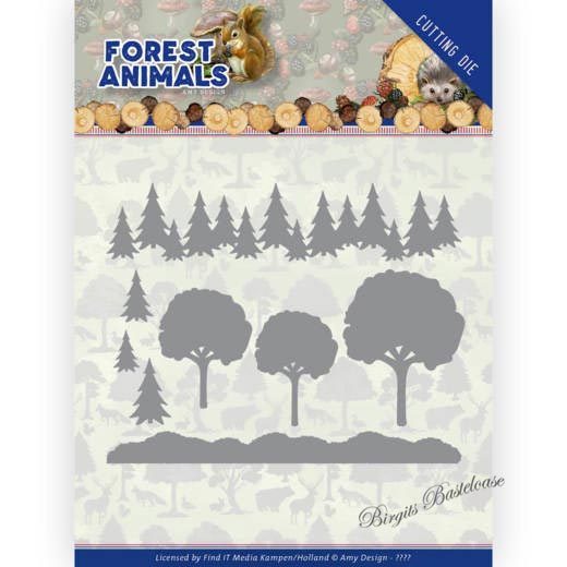 Amy Design Stanzschablone Bäume, In the Forrest ADD10232