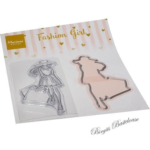Marianne Design Clear Stamp & Die Fashion Girl CS1089