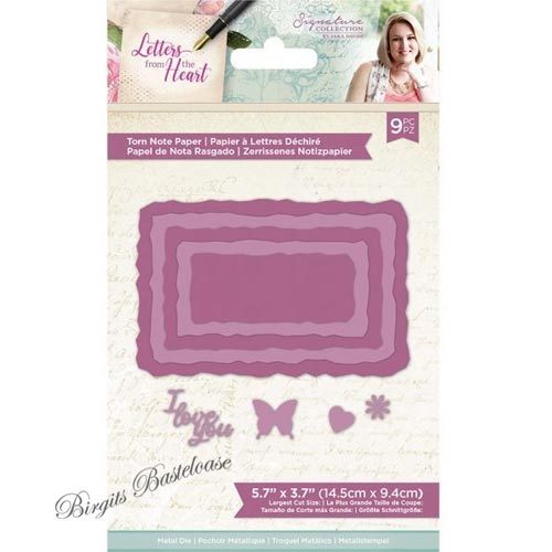 Crafters Companion Stanzschablone Torn Note Paper MD-TORN