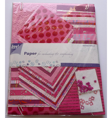 JoyCrafts Papierset Paper for cardmaking Rose 6012/0013