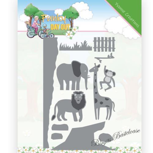 Yvonne Creations Stanzschablone Tiere Zoo YCD10259