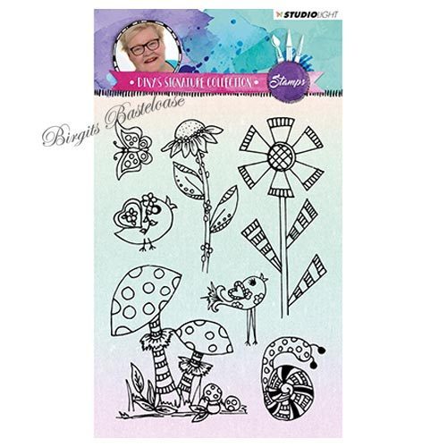 Studiolight Clear Stamps Fantasy Blumen, Pilze STAMPDS02