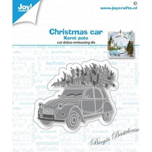 JoyCrafts Stanzschablone Auto mit Weihnachtsbaum 6002/1653