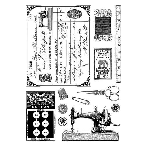 Crafty Individuals Unmounted Rubber Stamps Nähen CI-328