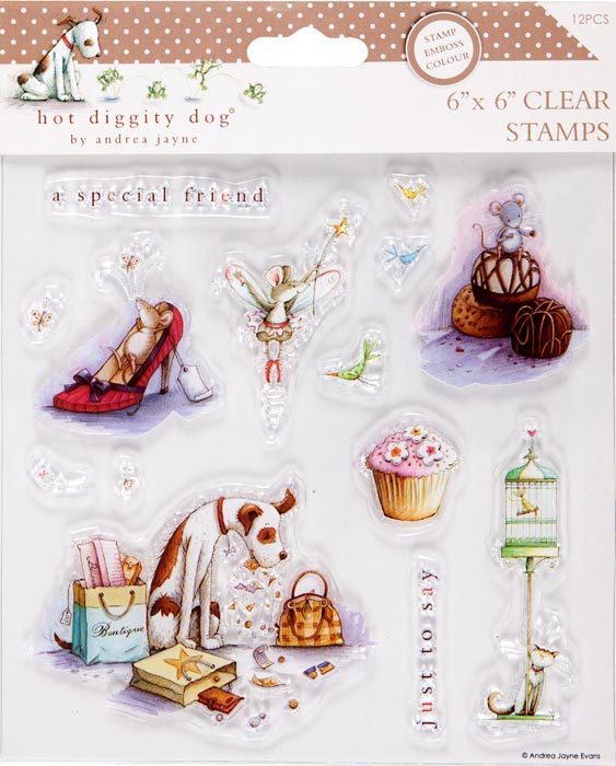 Docrafts Clear Stamps Hot diggity dog HOT907101