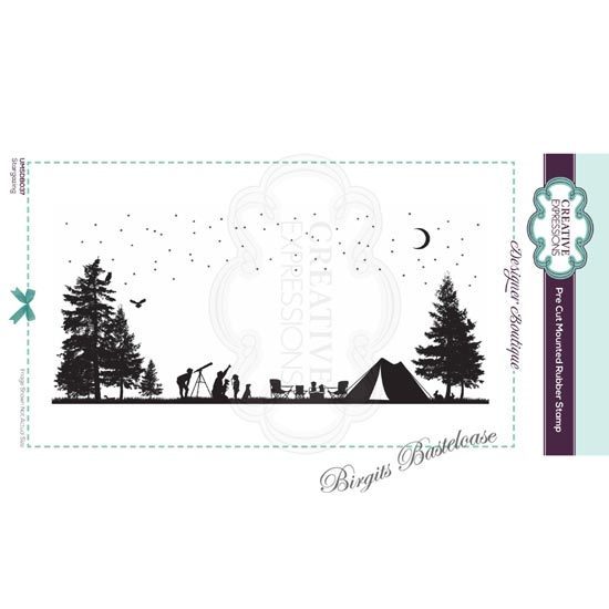 Creative Expressions Cling Stamp Camping UMSDB037