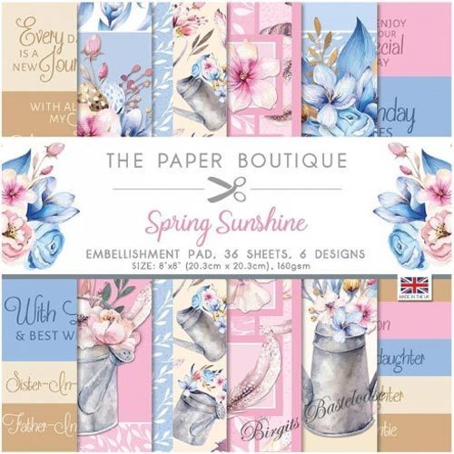 The Paper Boutique Spring Sunshine 8 x 8 Paper Pack PB1488