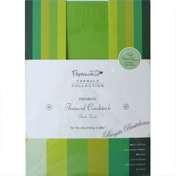 Docrafts A4 Textured Cardstock Fresh Verde 30 Blatt PMA1641205