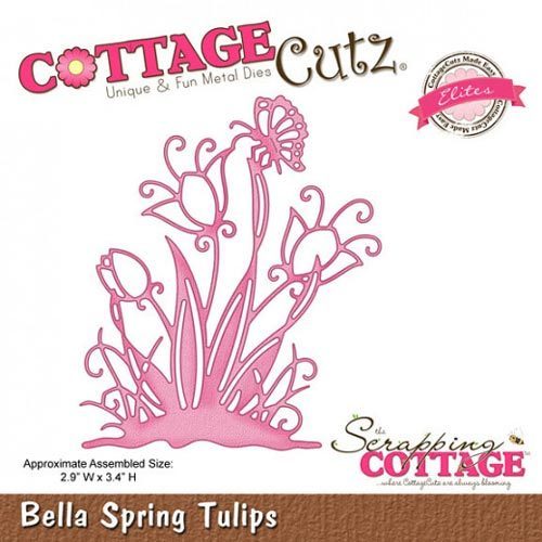 Cottage Cutz Stanzschablone Bella Spring Tulips CCE-006
