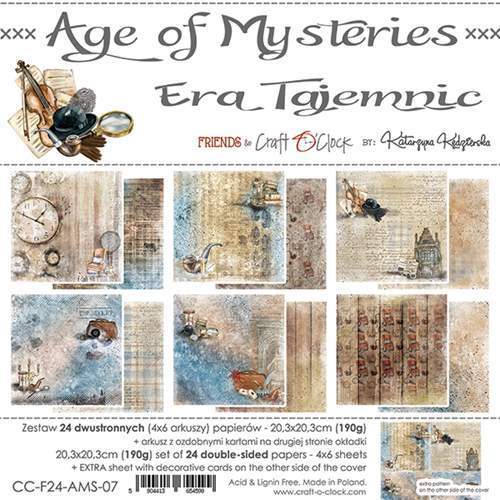 Craft O'Clock Paper Pack 20x20 Age Of Mysteries CC-F24-AMS-07