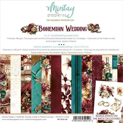 Mintay Paper Pad 15x15 Bohemian Wedding