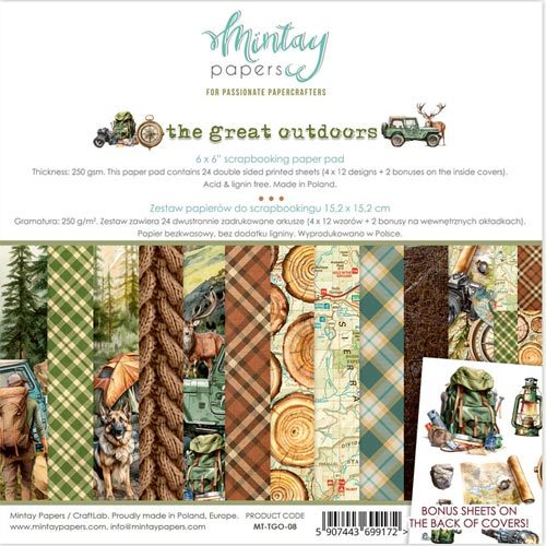 Mintay Paper Pad 15x15 The Great Outdoors MT-TGO-08