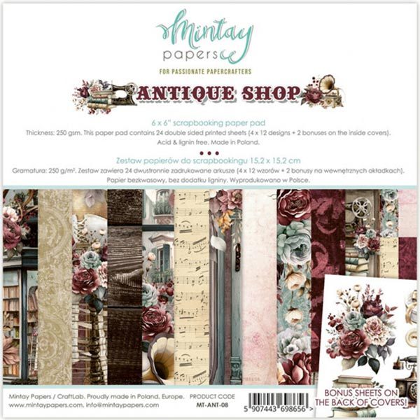 Mintay Paper Pad 15x15 Antique Shop